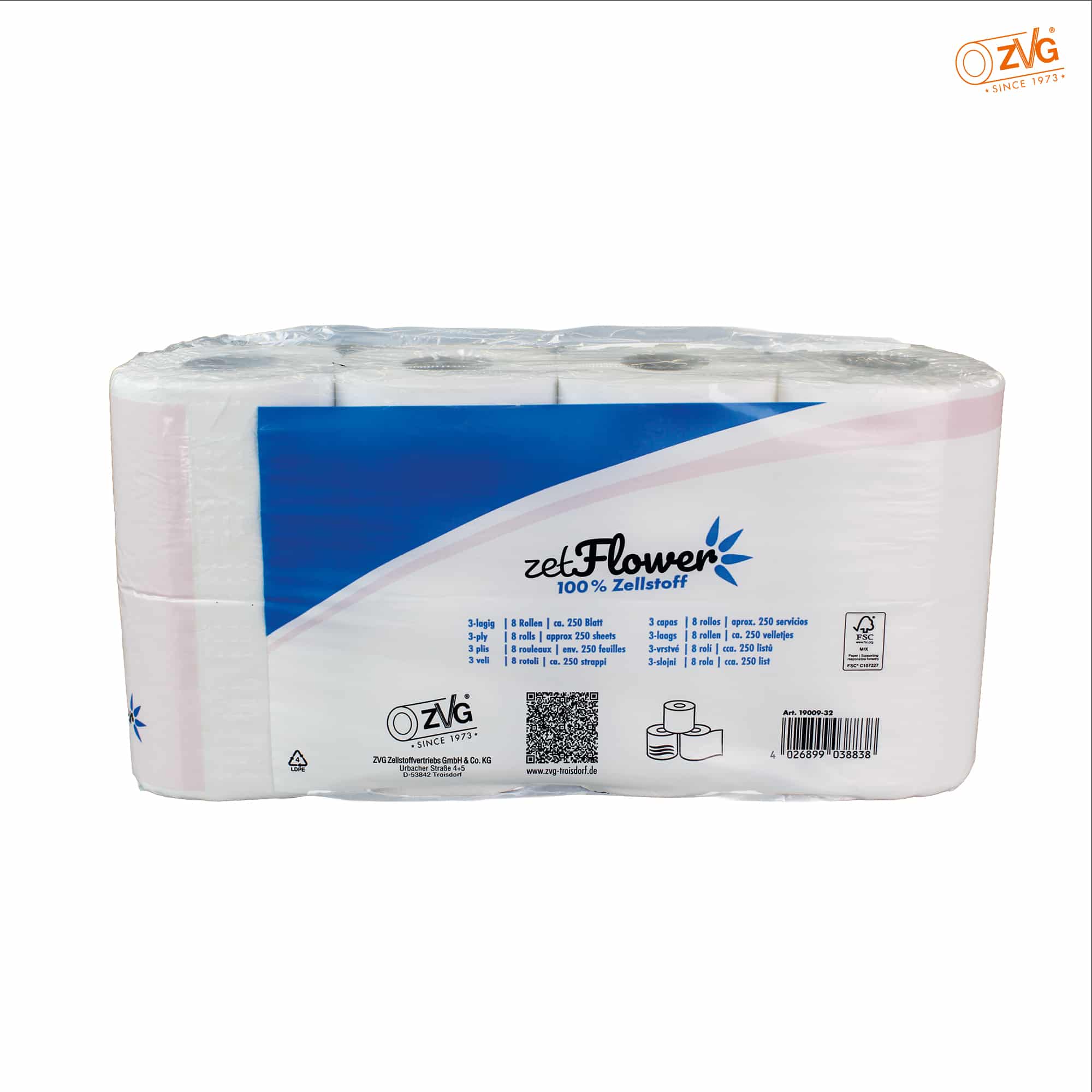 zetGigant® - Tissue Toilettenpapier, Kleinrollen