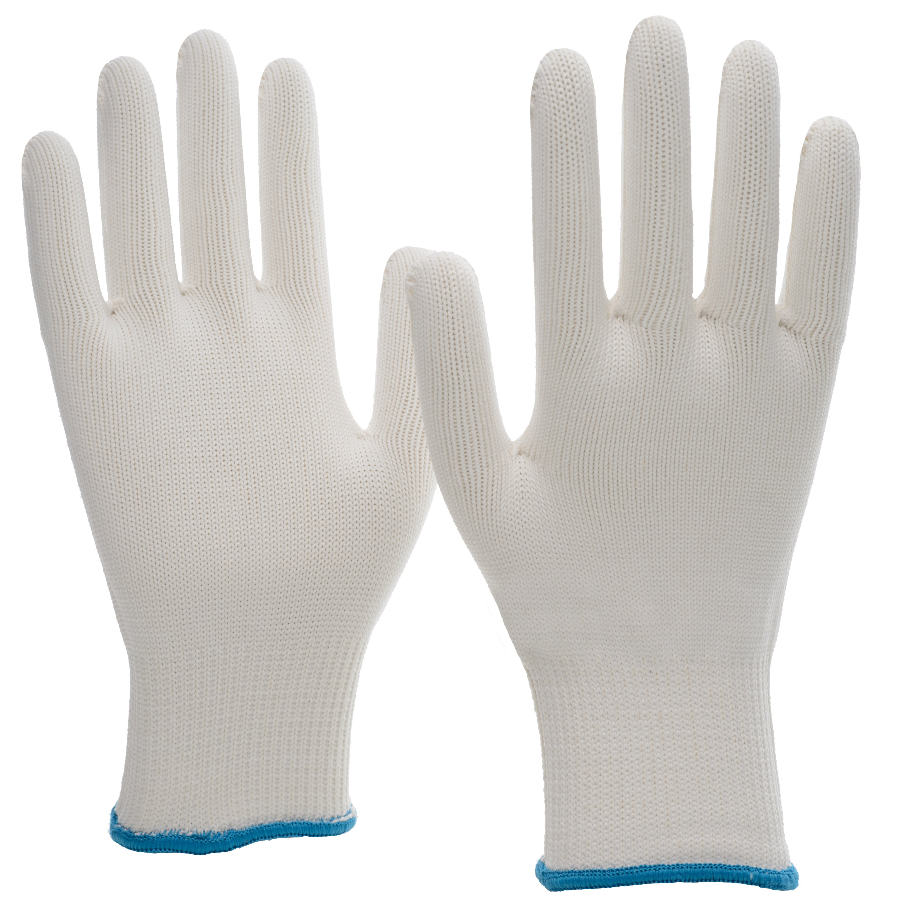 6100ND - NITRAS Strickhandschuhe, weiß, EN 388, EN 407