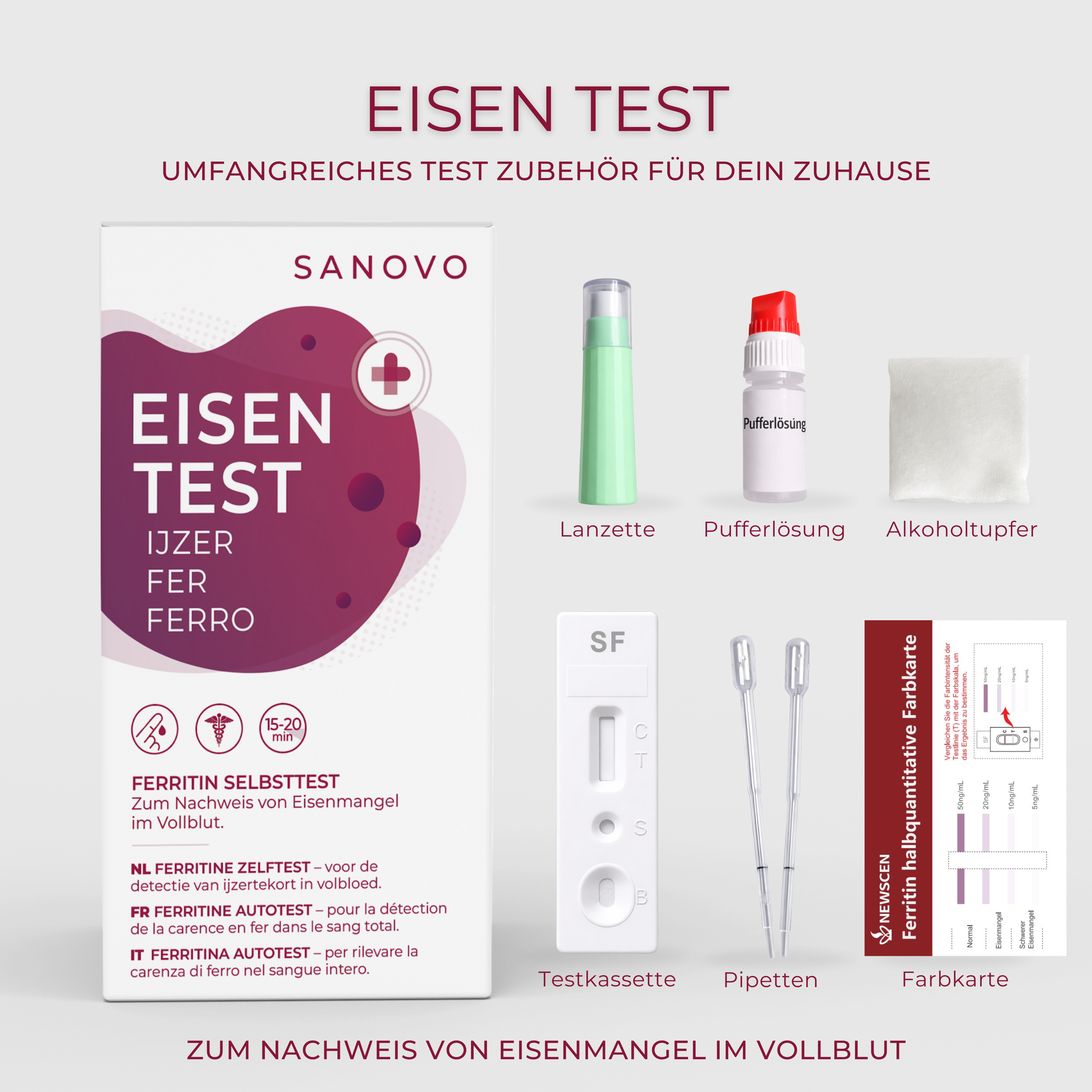 SANOVO Eisen (Ferritin) Test