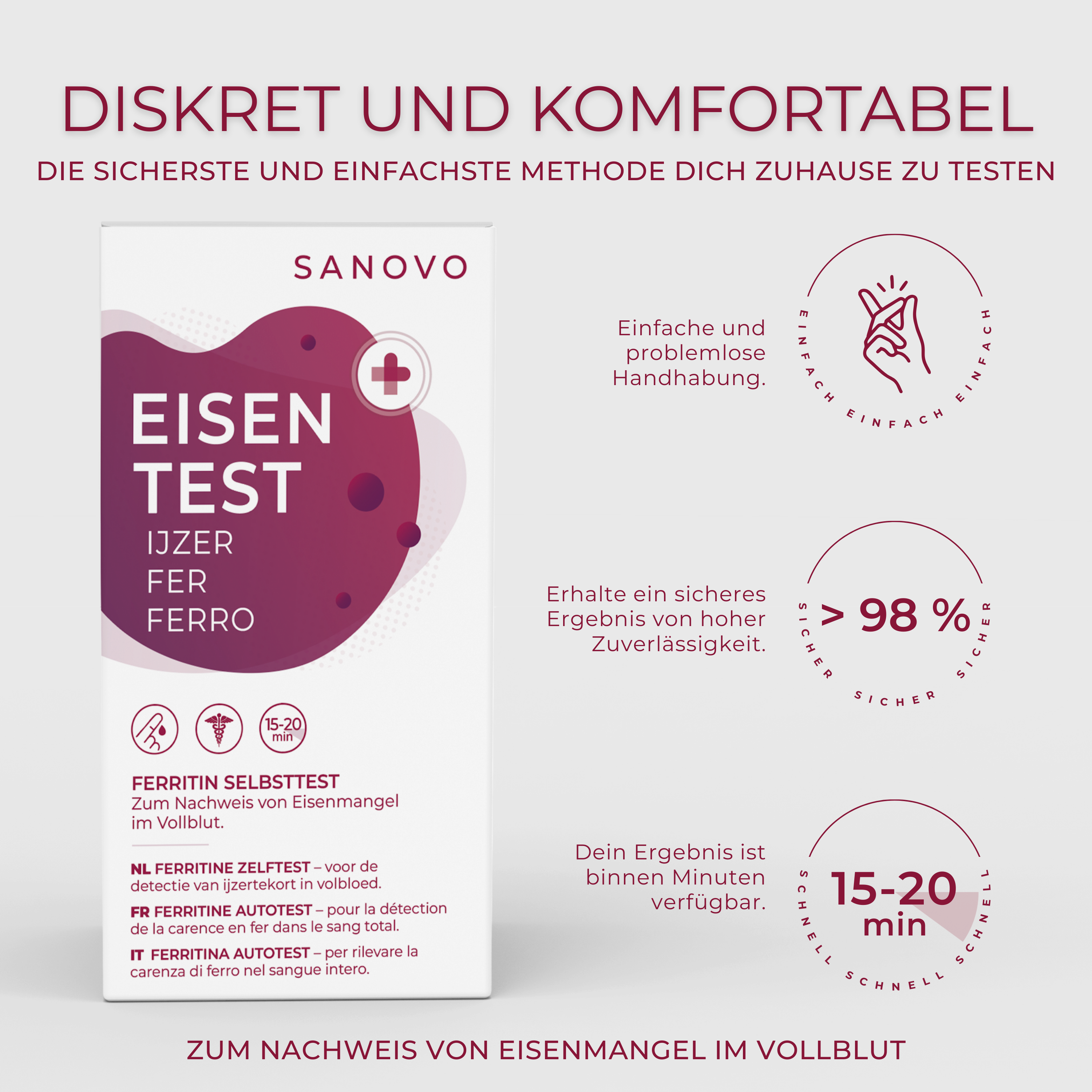 SANOVO Eisen (Ferritin) Test