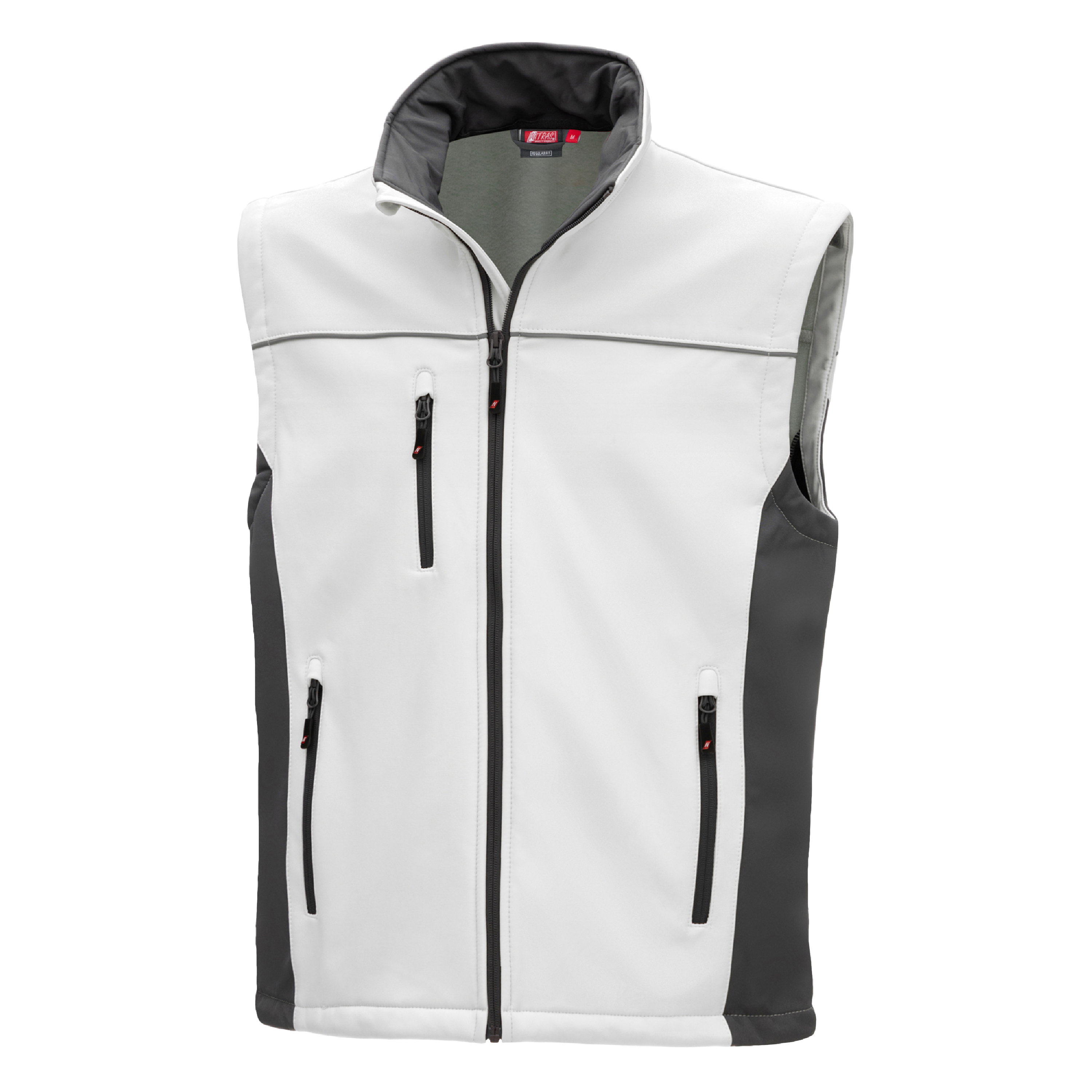 7163 - NITRAS MOTION TEX LIGHT, Softshellweste, weiß / grau, OEKO-TEX