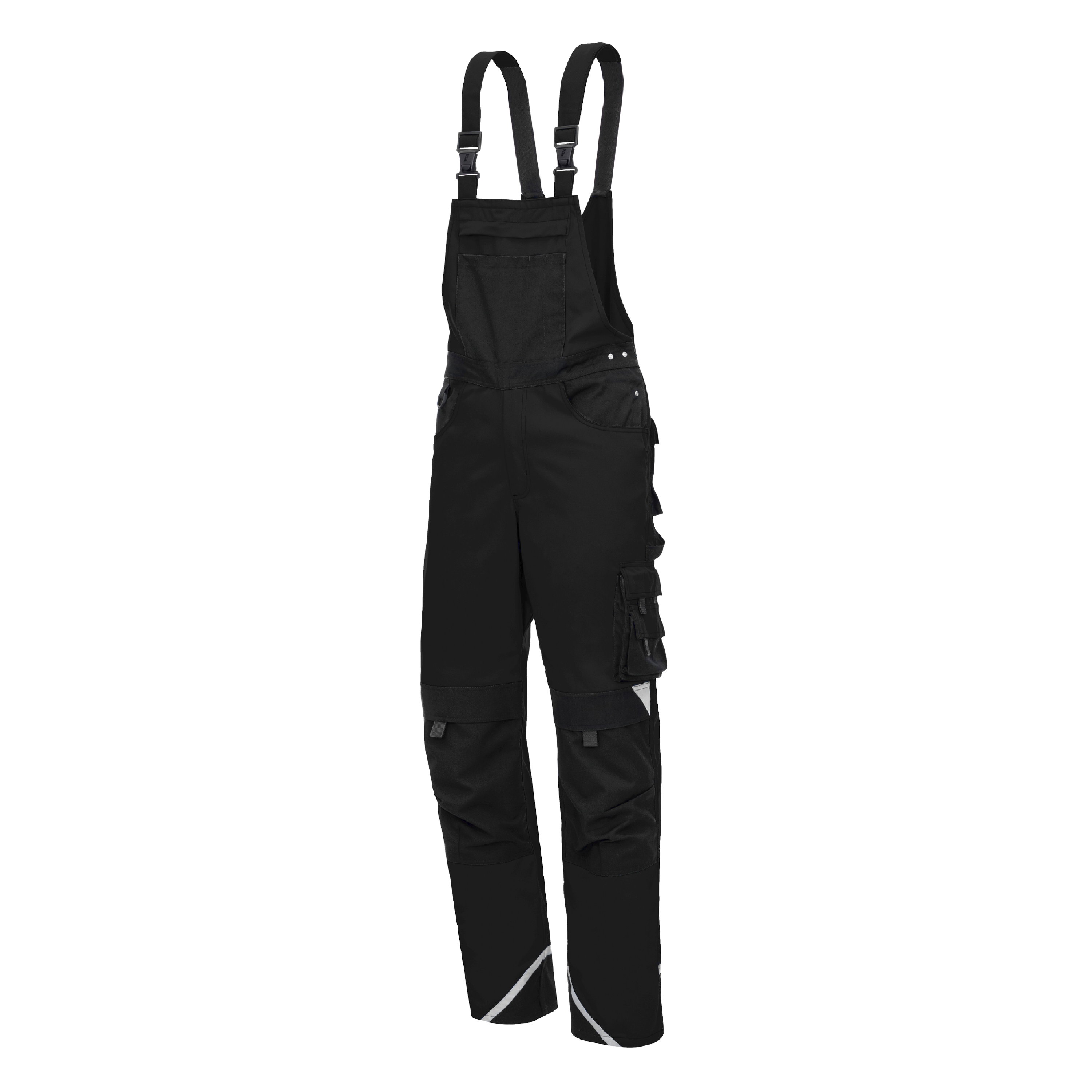 7620 - NITRAS MOTION TEX PLUS, Latzhose, schwarz, OEKO-TEX