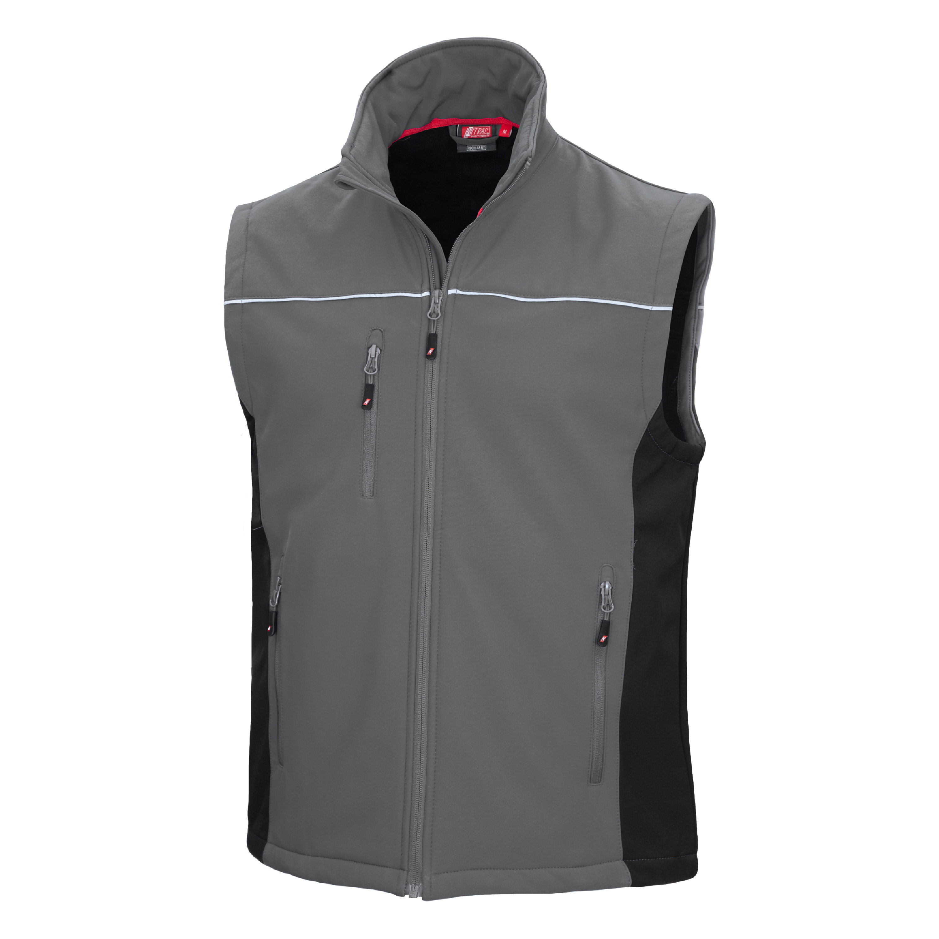 7162 - NITRAS MOTION TEX LIGHT, Softshellweste, grau / schwarz, OEKO-TEX