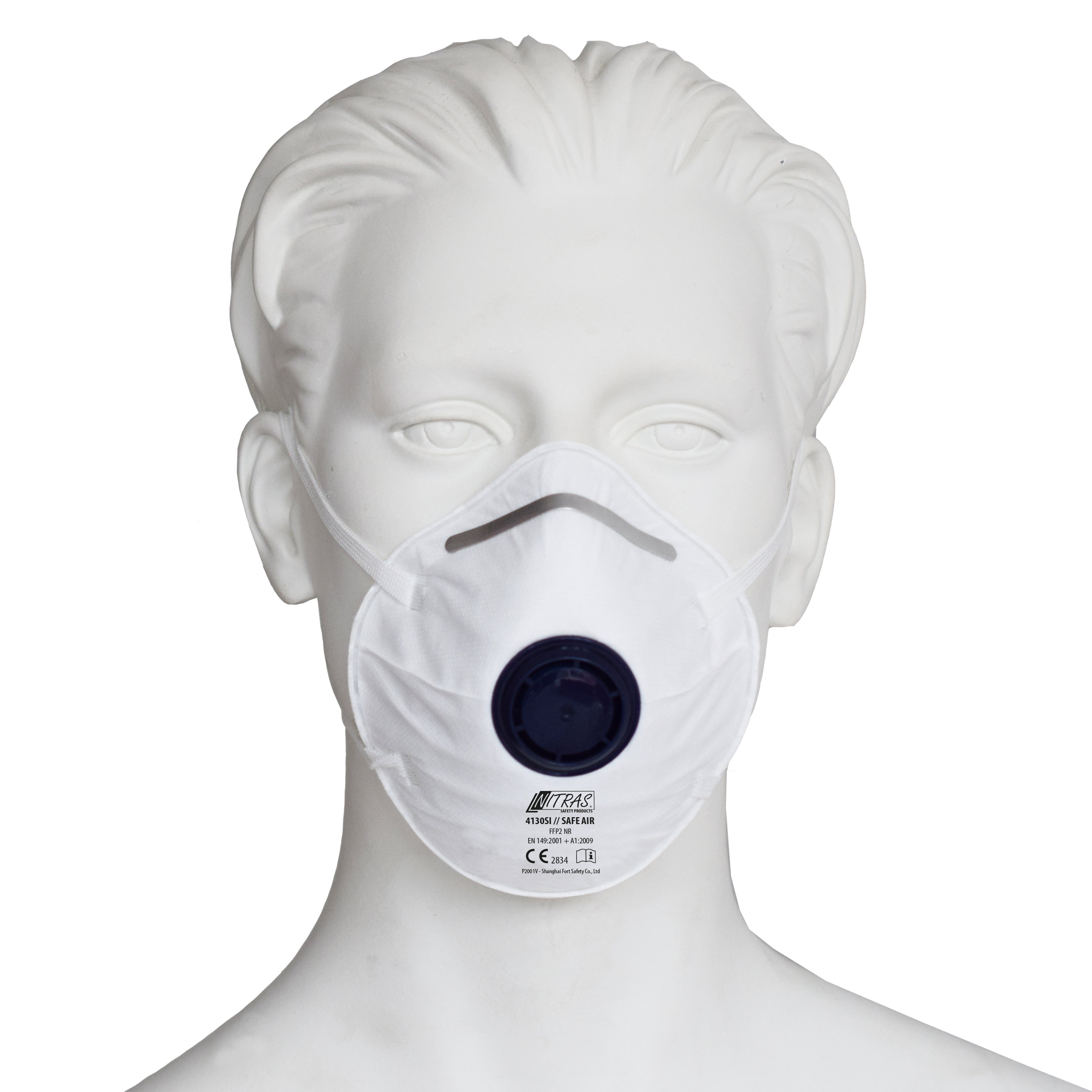 4130SI - NITRAS SAFE AIR, Atemschutzmaske, weiß, EN 149, Box à 15 Stück