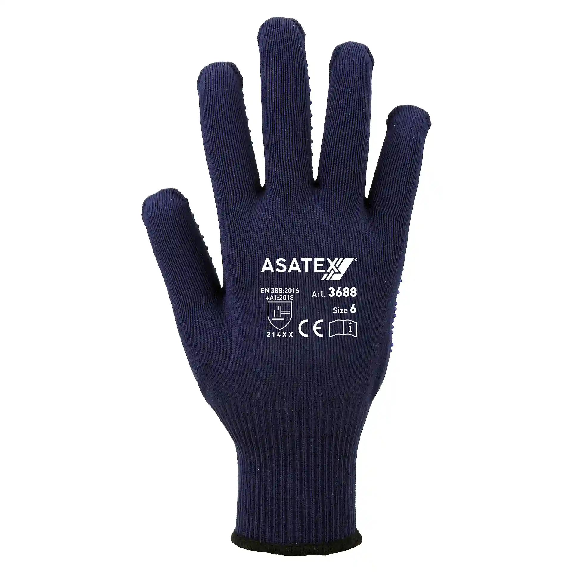 3688 - Feinstrick-Handschuh 3688 genoppt