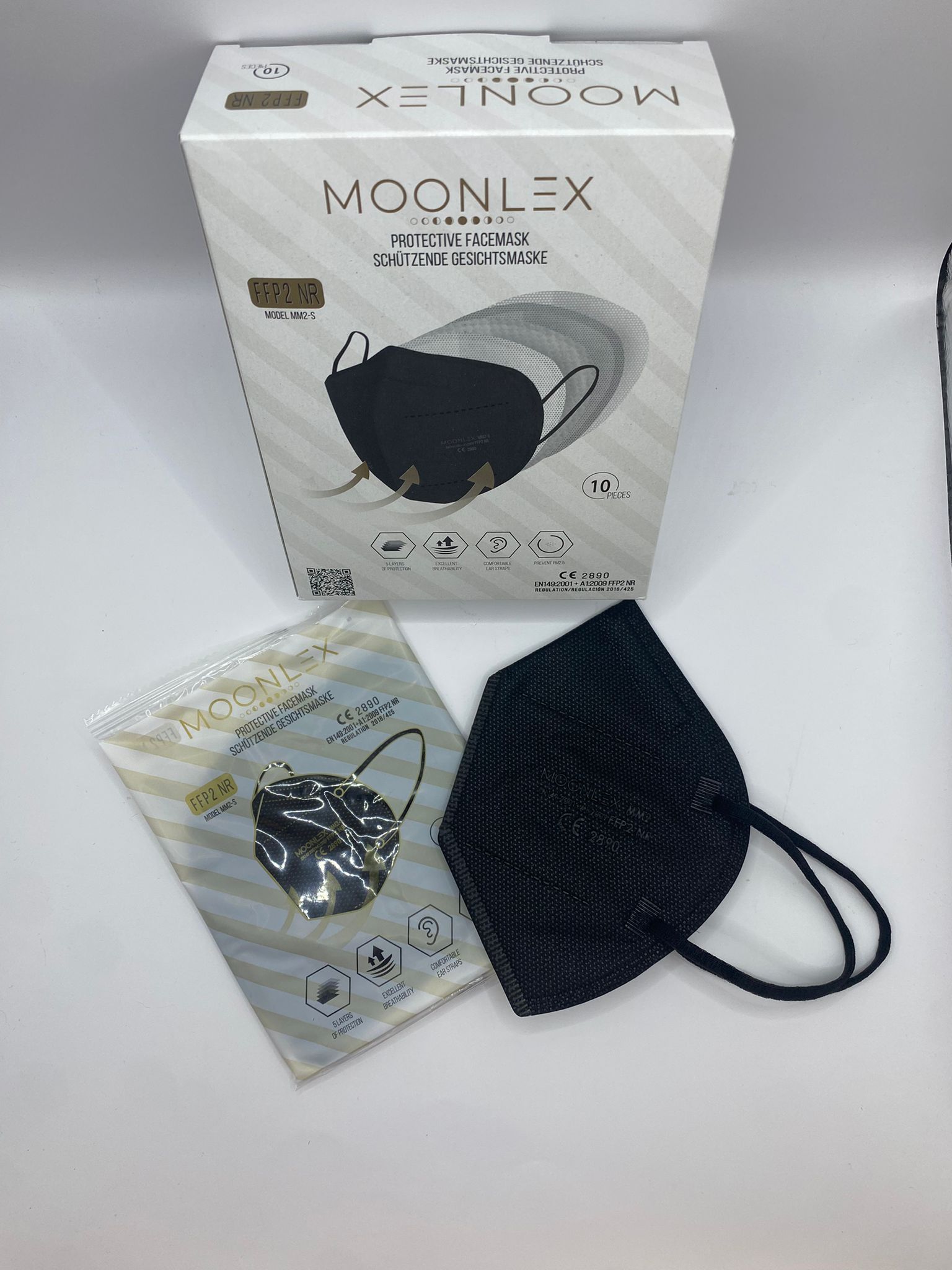 FFP2 Maske - Moonlex - ohne Ventil - Ohrenschlaufen