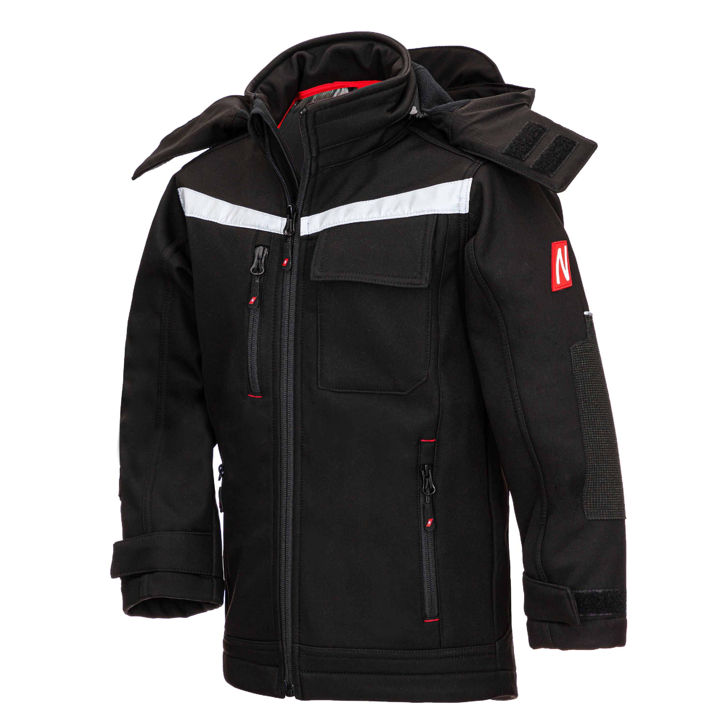 7180KIDS - NITRAS MOTION TEX KIDS, Softshelljacke, schwarz, OEKO-TEX
