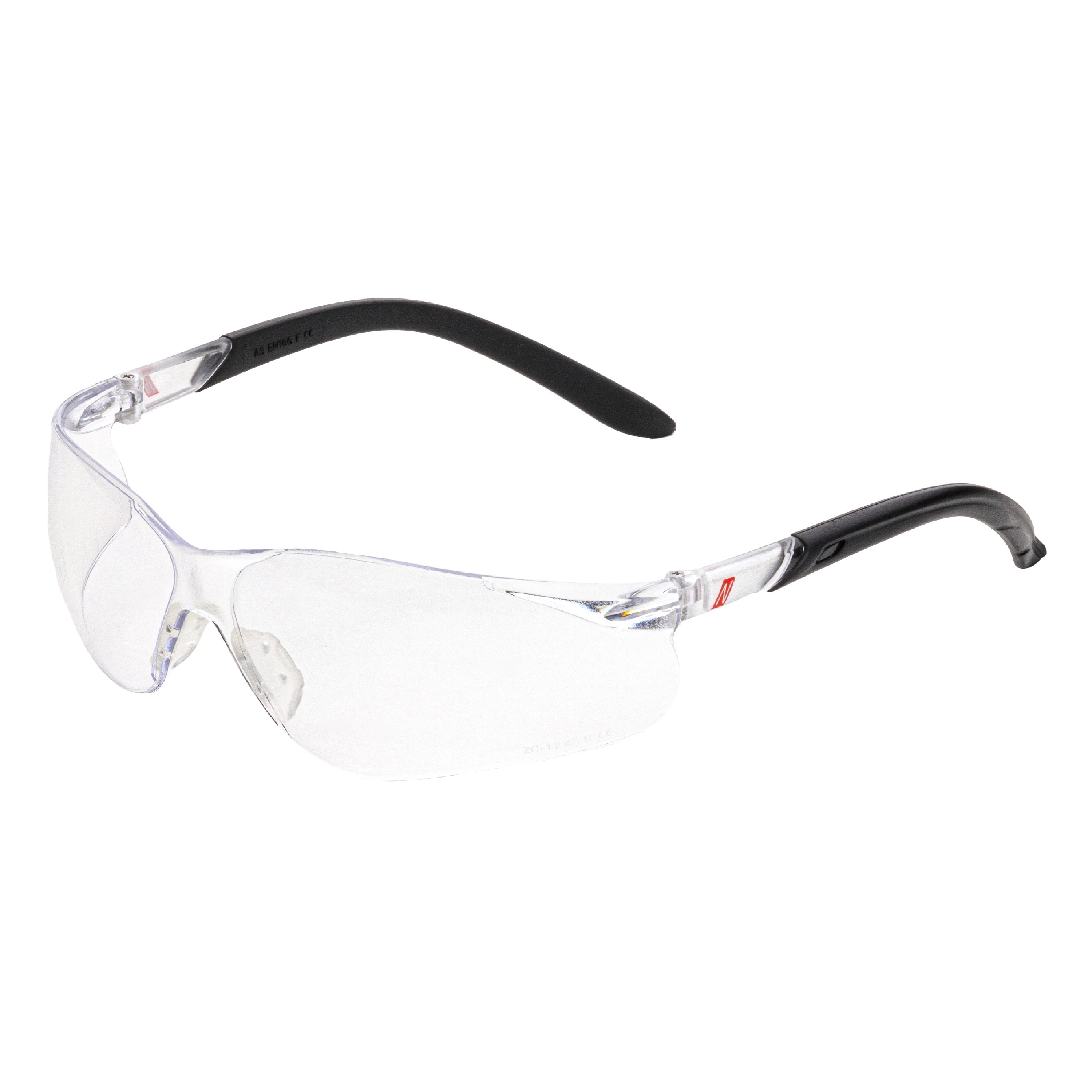 9010 - NITRAS VISION PROTECT, Schutzbrille, schwarz / transparent, EN 166