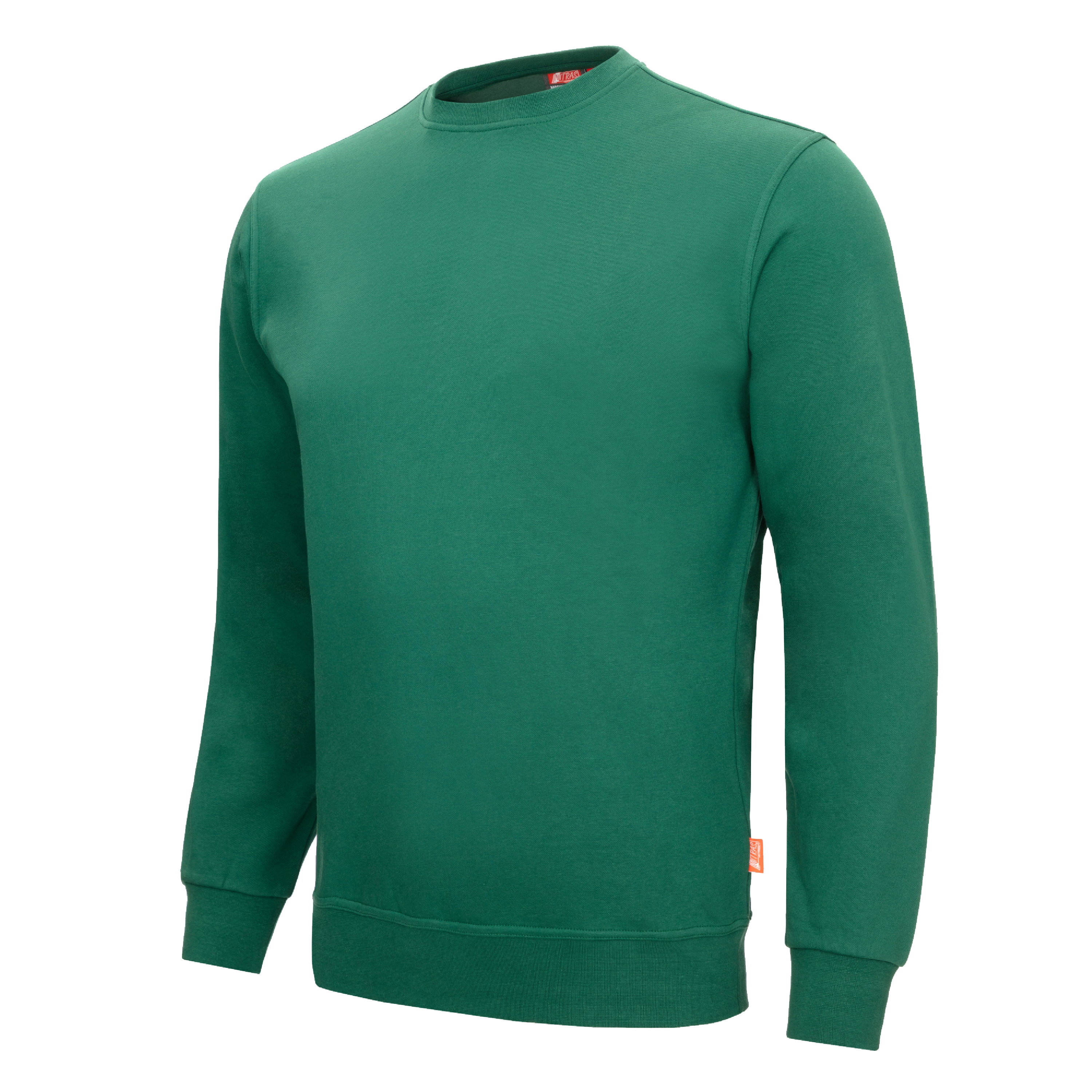 7015 - NITRAS MOTION TEX LIGHT, Pullover, grün (Farbcode: 3000), 70% Baumwolle / 30% Polyester, 300 g/qm, STANDARD 100 by OEKO-TEX®