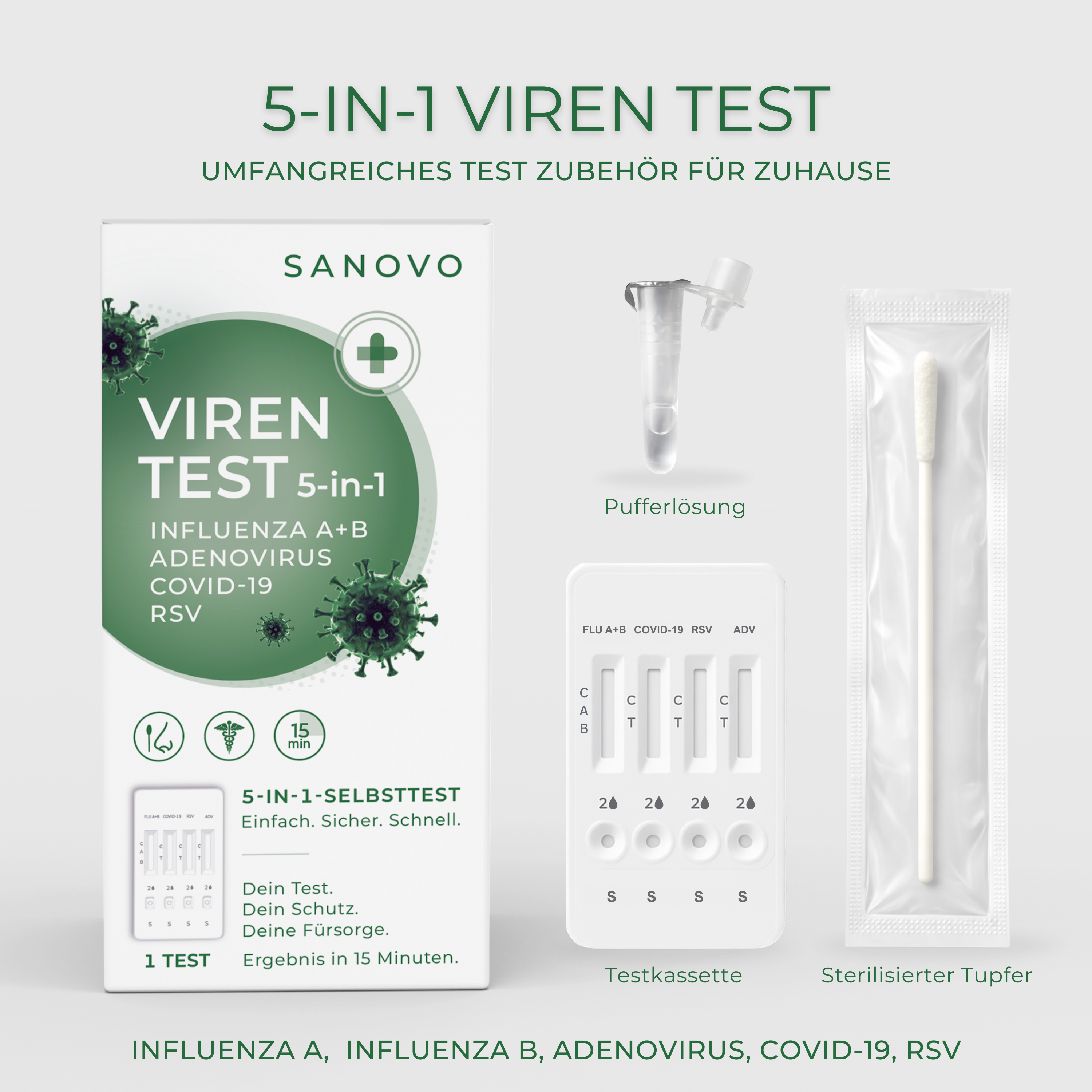 SANOVO 5-in-1 Viren Test