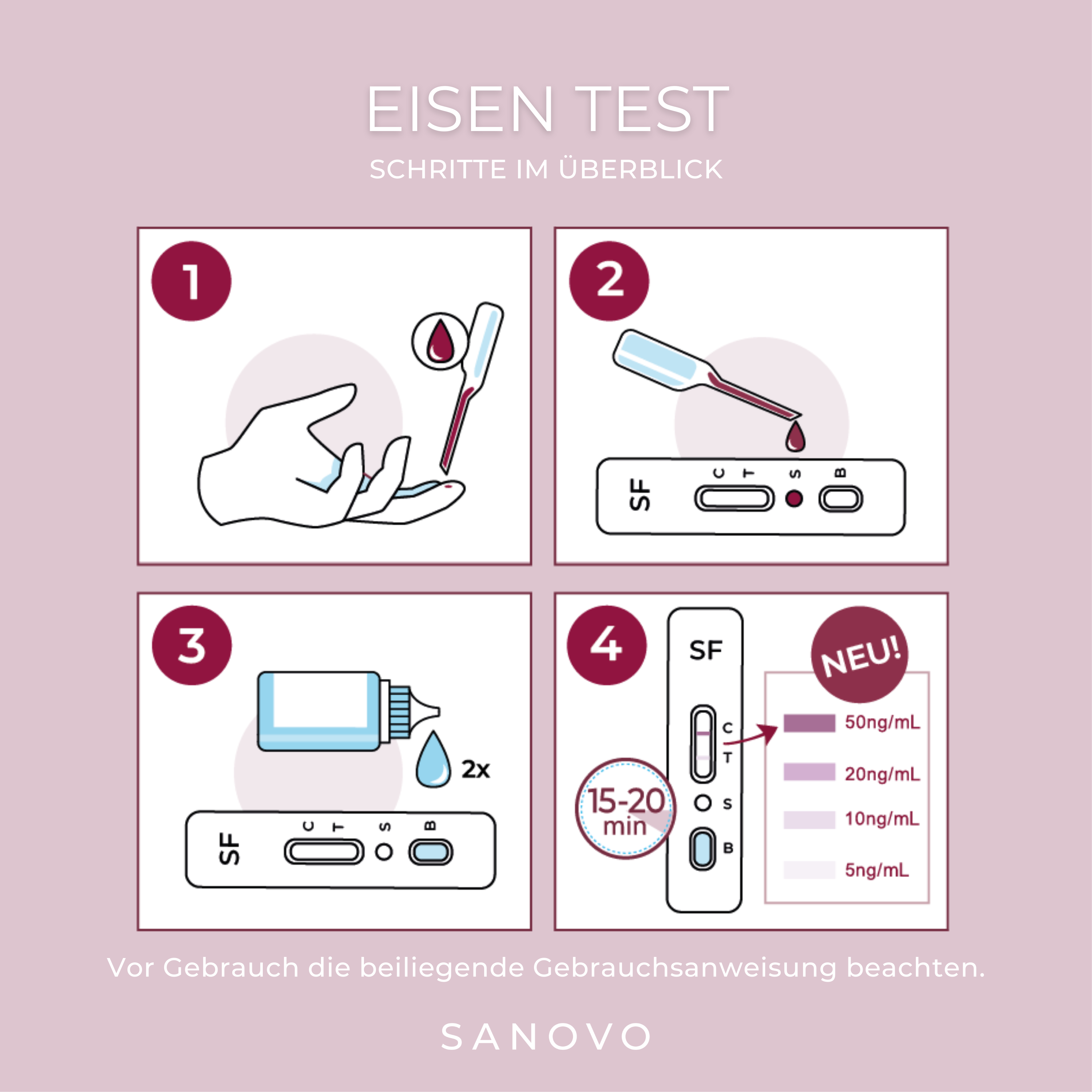 SANOVO Eisen (Ferritin) Test