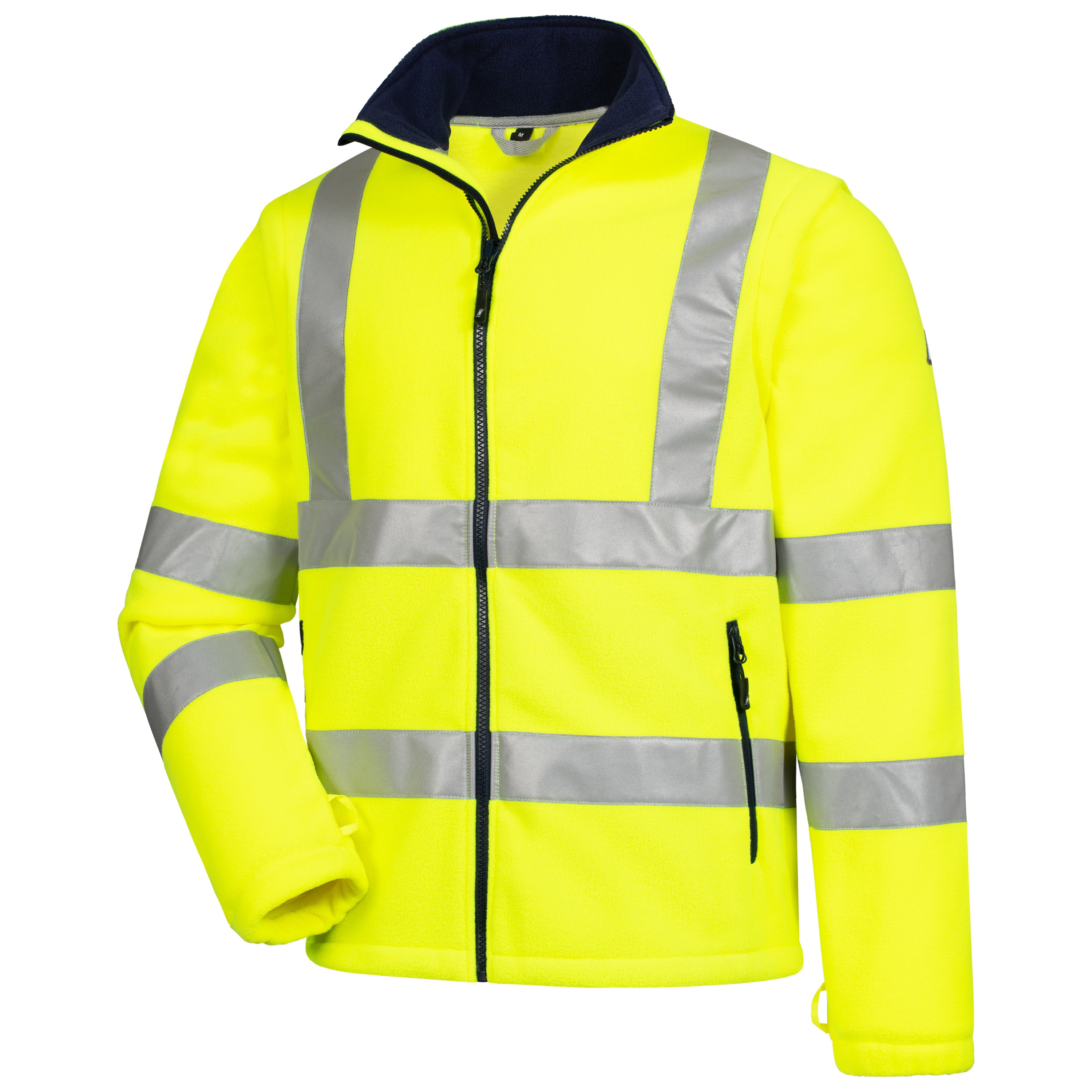 7061 - NITRAS MOTION TEX VIZ, Warn-Fleecejacke, neongelb, EN ISO 13688, EN ISO 20471, OEKO-TEX, OEKO-TEX