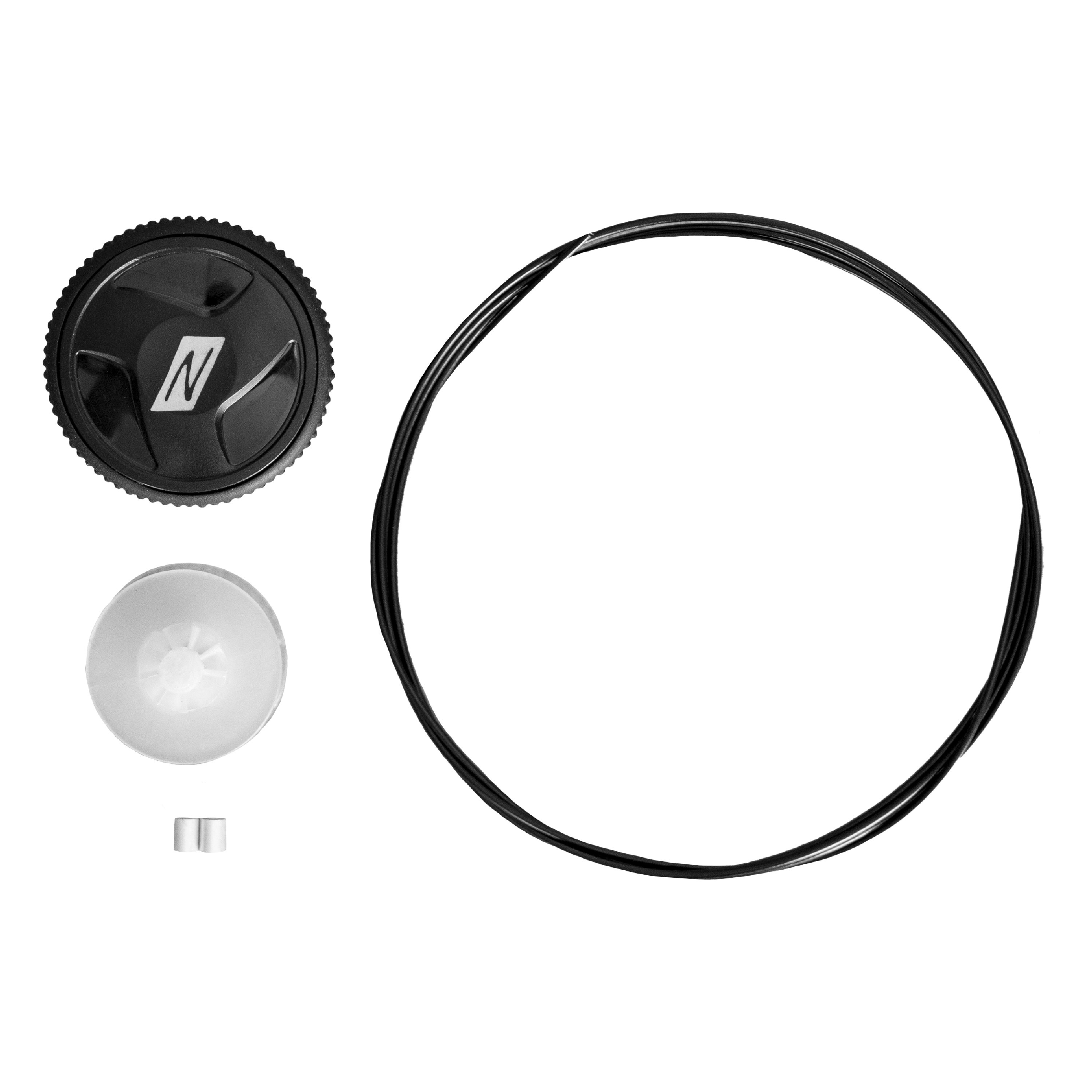 711  - NITRAS FIT SYSTEM, Ersatzteile für Drehverschluss, schwarz / transparent / silber
