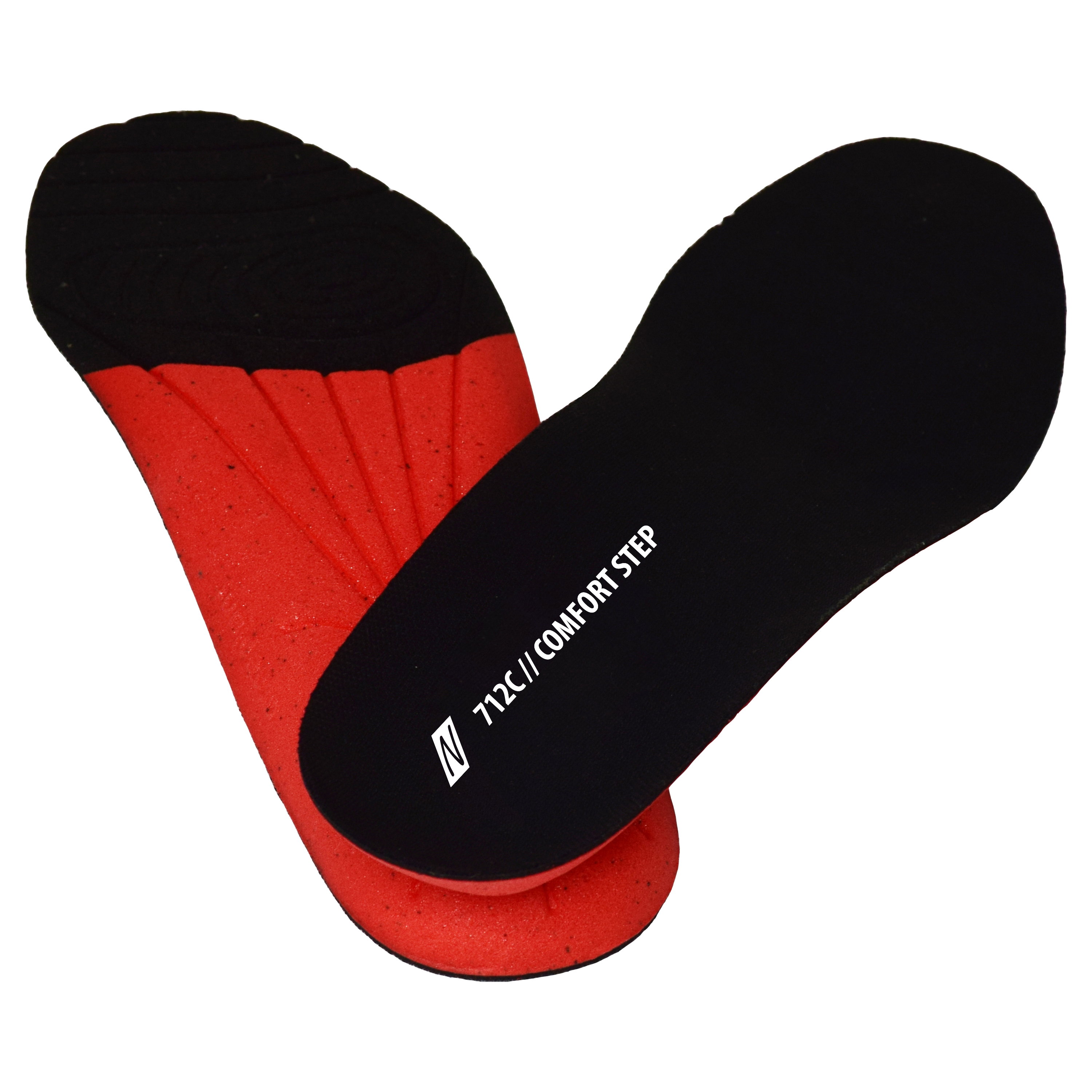 712C - NITRAS COMFORT STEP, Einlegesohlen, schwarz / rot