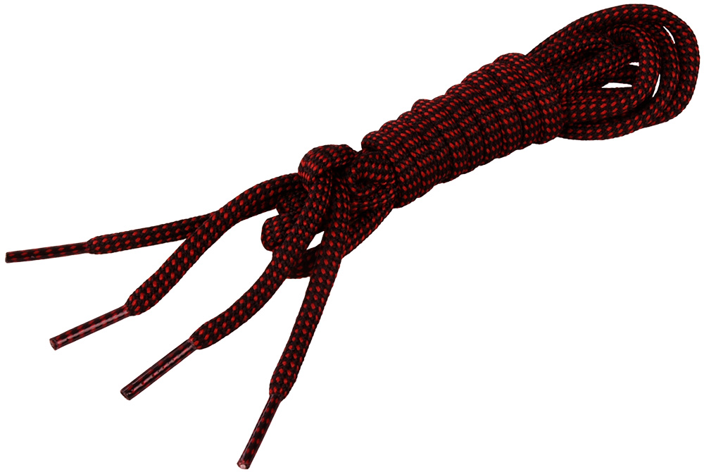 Schnürsenkel, schwarz-rot 140