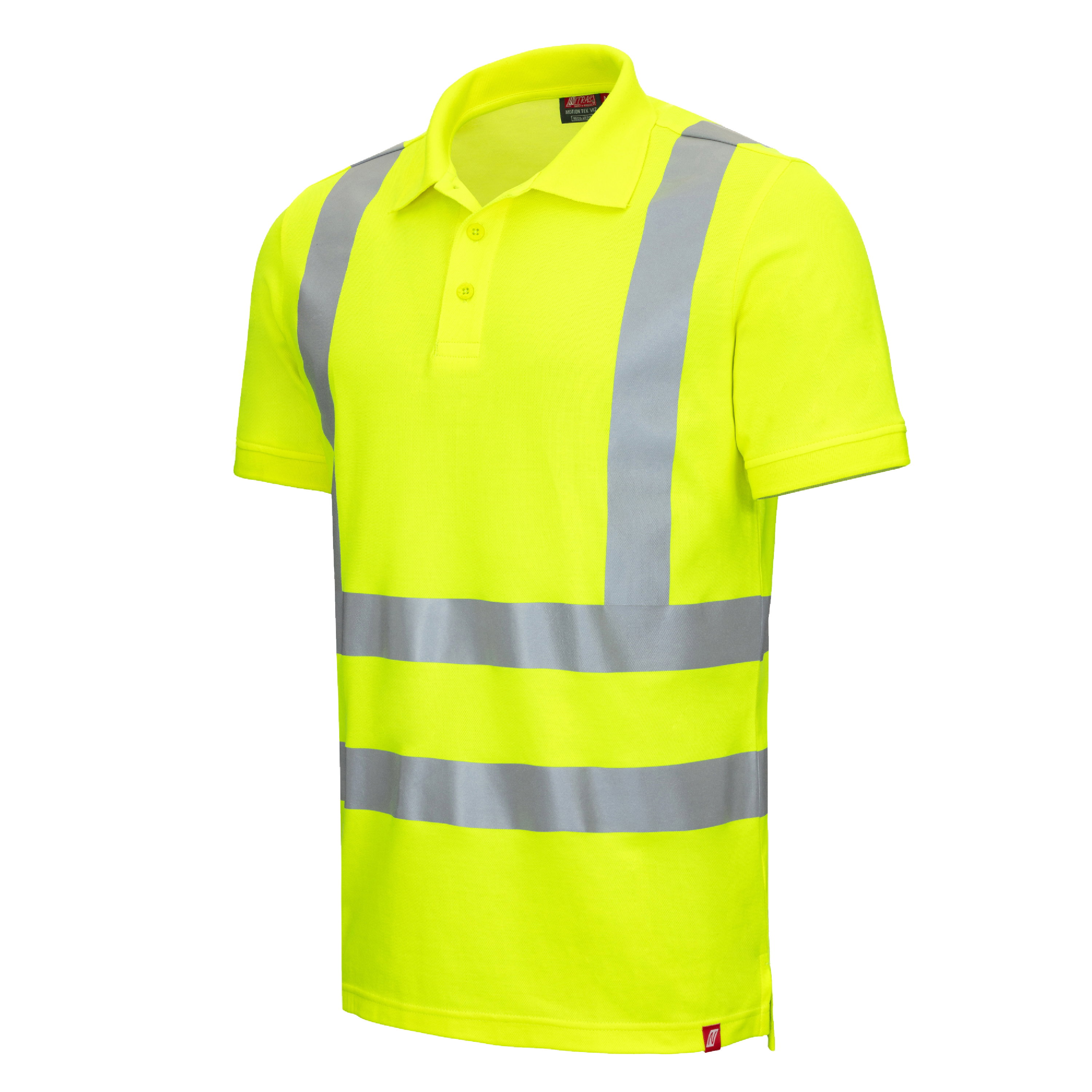 7013 - NITRAS MOTION TEX VIZ, Warn-Poloshirt, neongelb, EN ISO 13688, EN ISO 20471, EN 13758-2