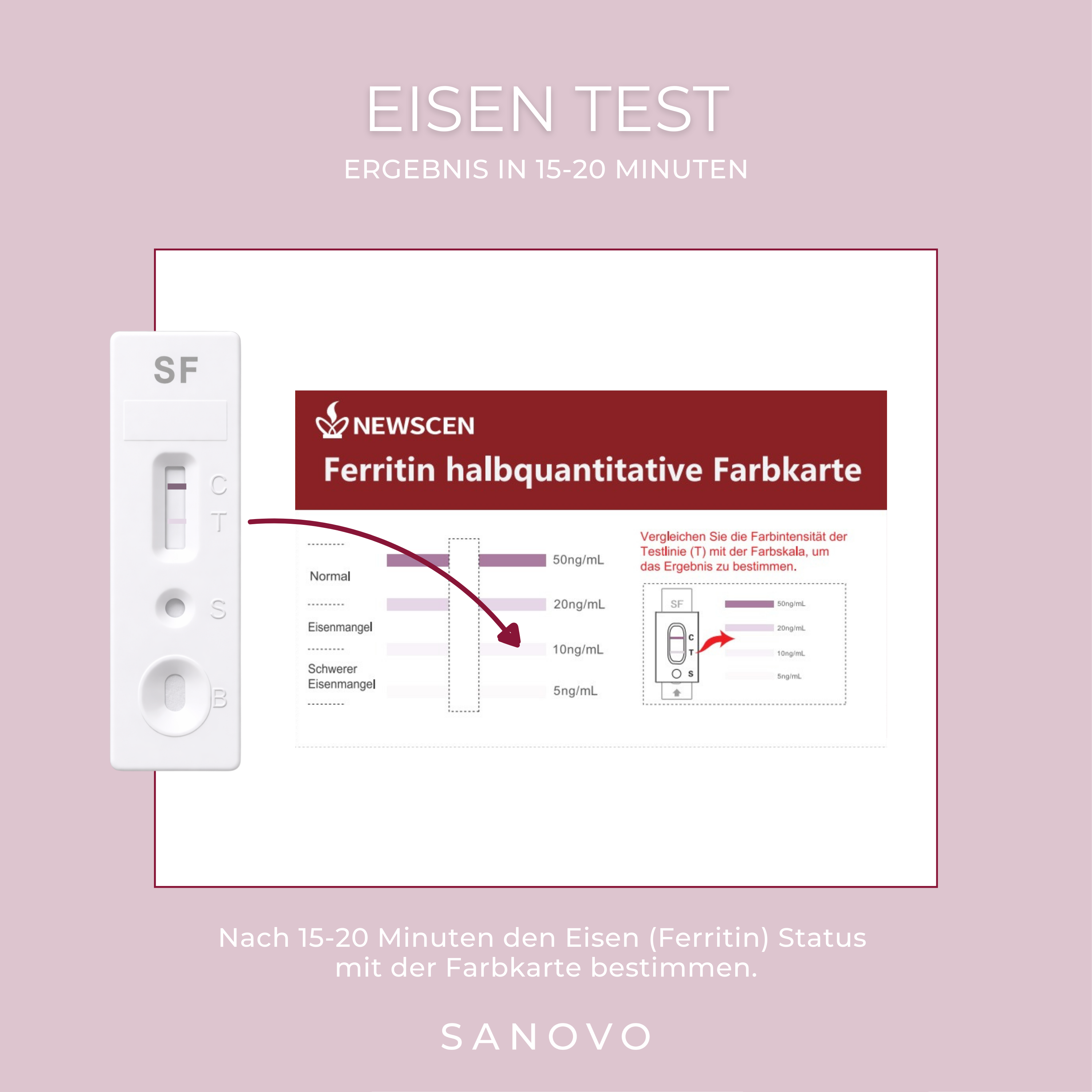 SANOVO Eisen (Ferritin) Test