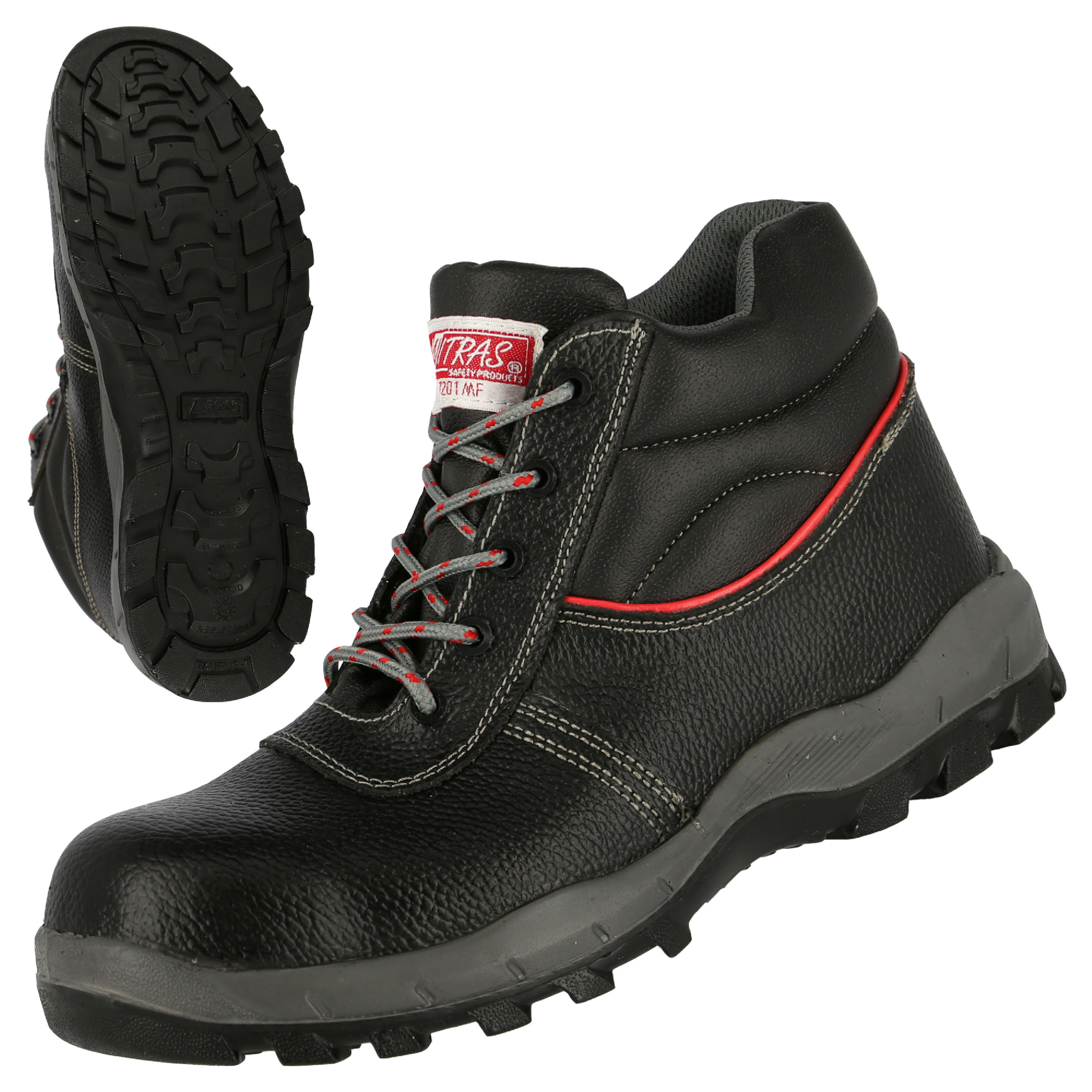 7201MF - NITRAS STEP MID MF, S3 Sicherheitsstiefel, halbhoch, schwarz, EN ISO 20345, DGUV Regel 112-191