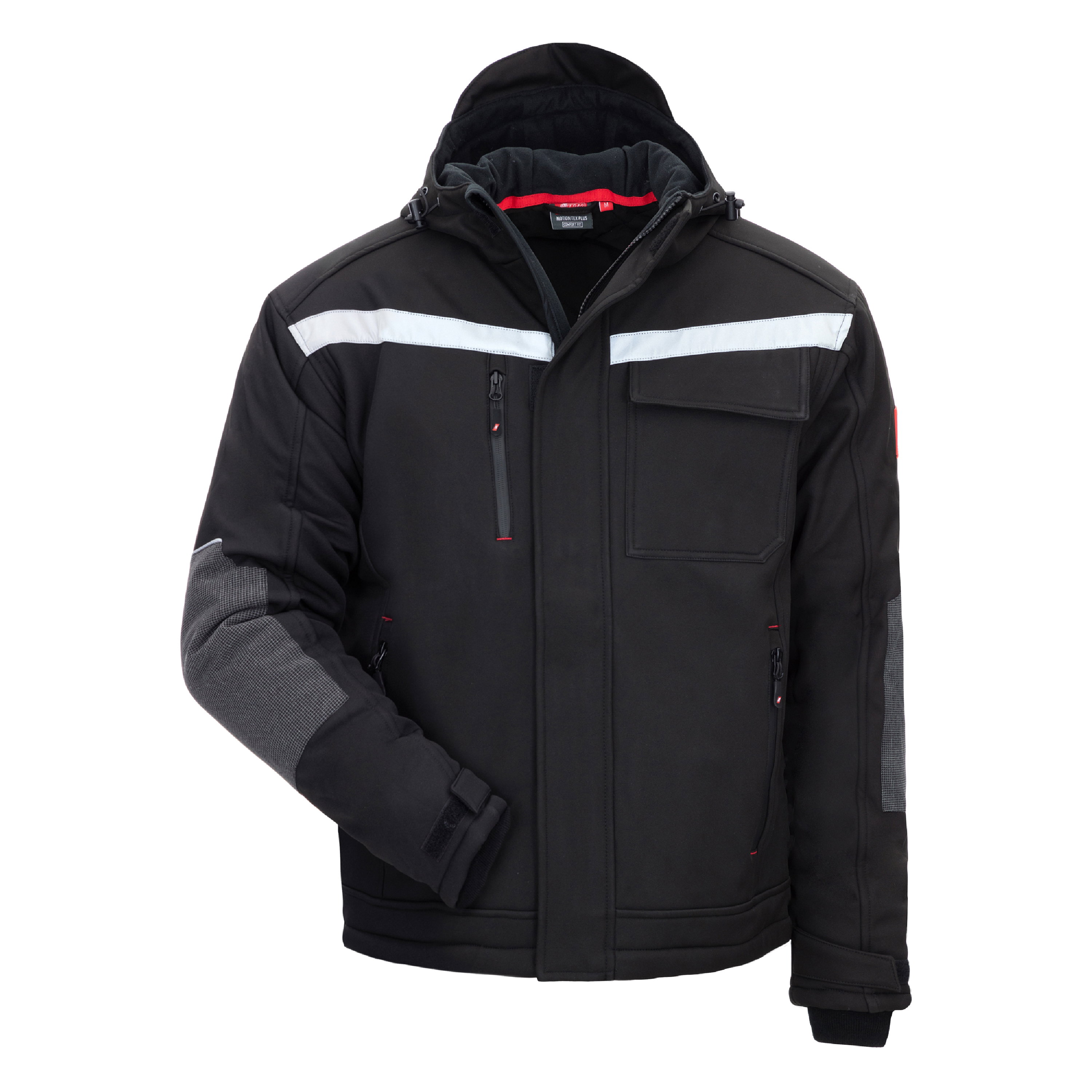 7180W - NITRAS MOTION TEX PLUS, Winterjacke, schwarz, OEKO-TEX