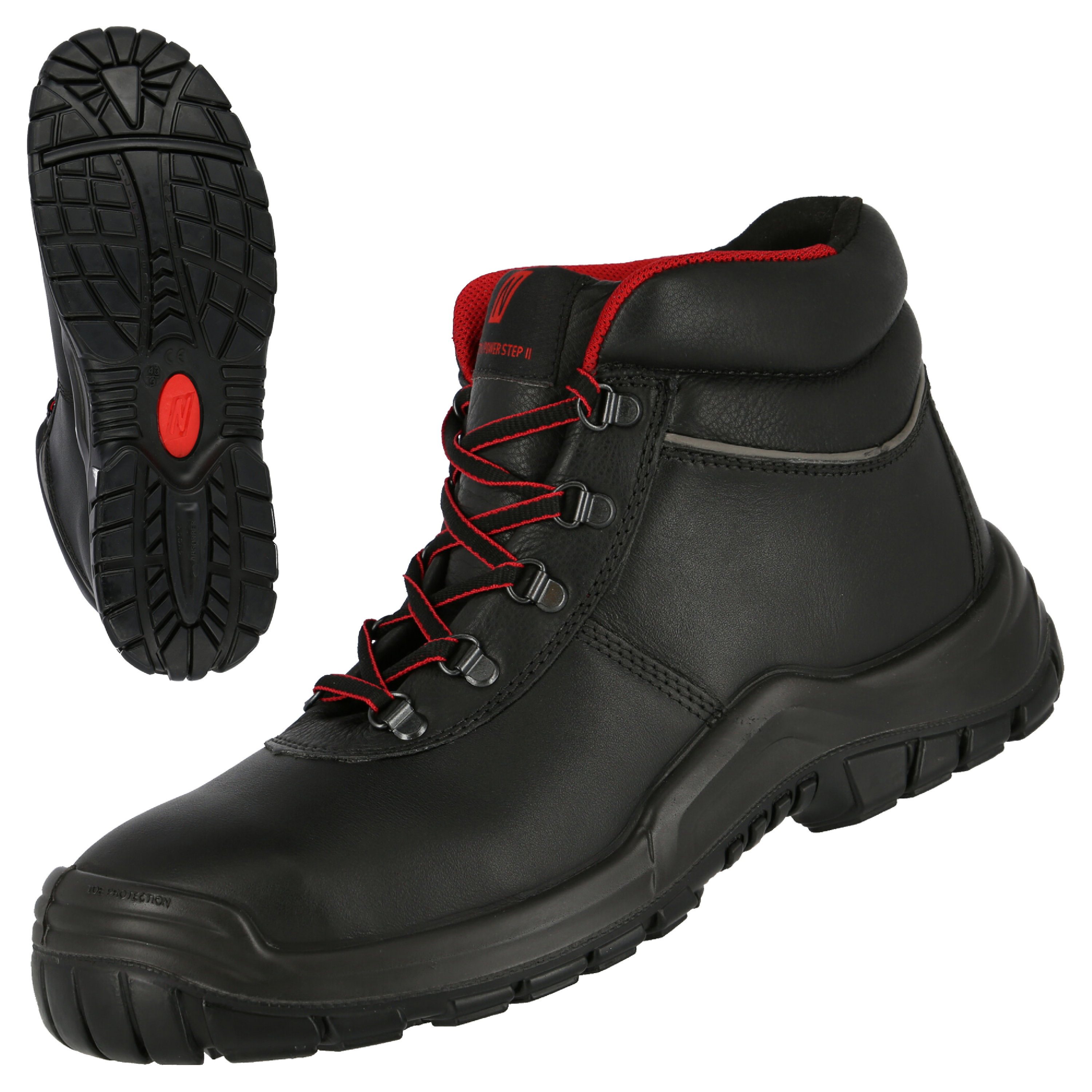 7211 - NITRAS POWER STEP MID, S3 HI HRO Sicherheitsstiefel, halbhoch, schwarz, EN ISO 20345, DGUV Regel 112-191